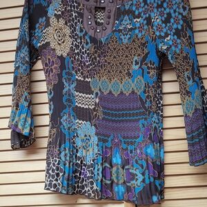 Blouse Chic Blue and Purple Women's